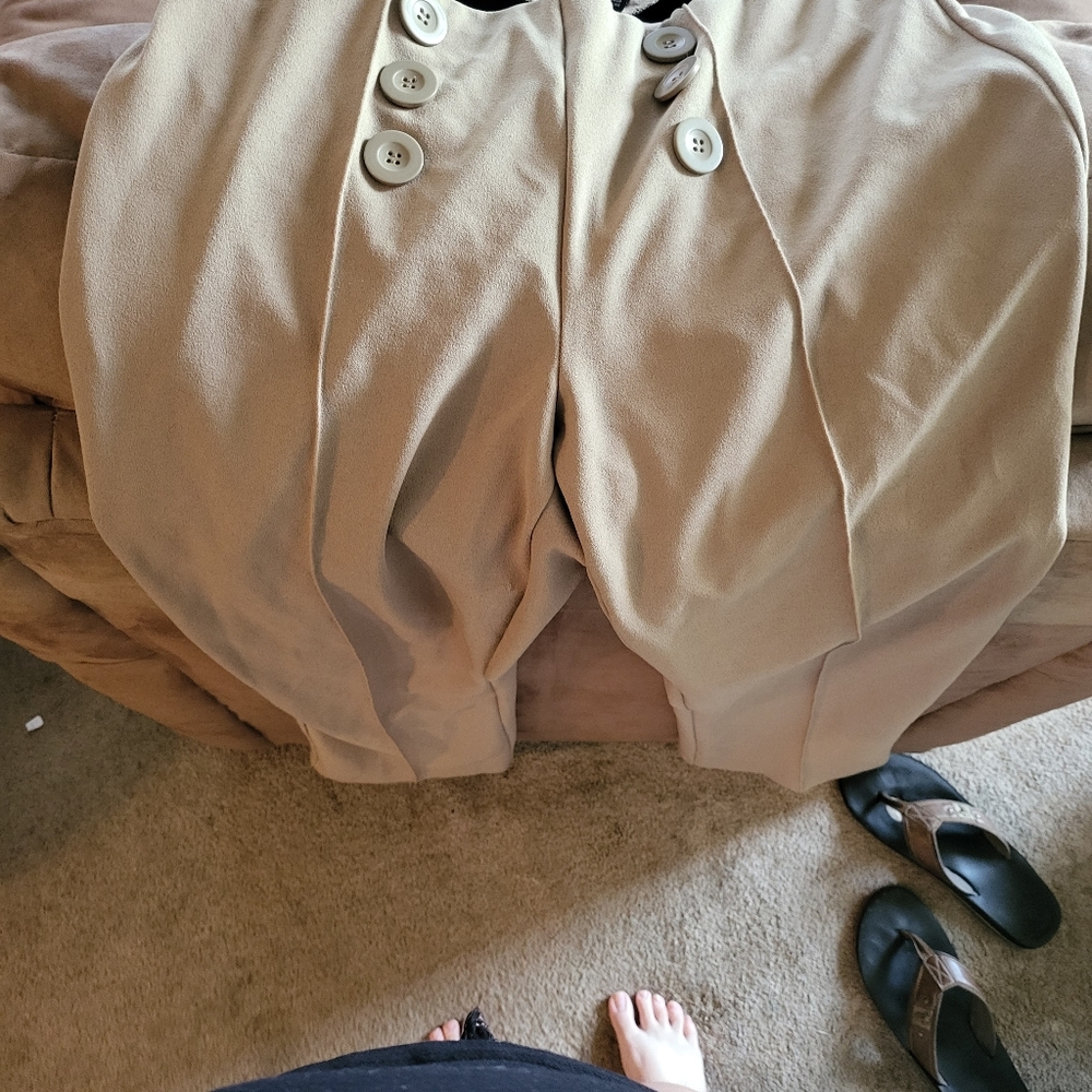 Khaki stretch pants size 16